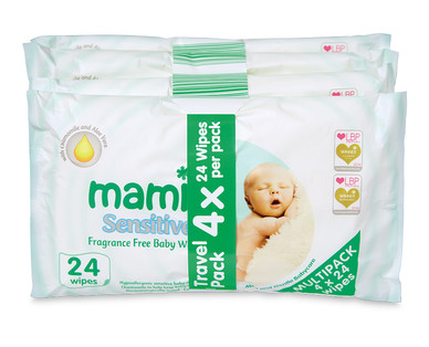 Mamia Baby Sensitive/Fragrance Free Wipes (Travel Pack)