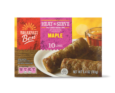 Breakfast Best Heat-N-Serve Maple Sausage Links