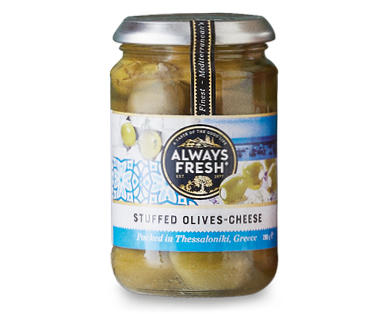 Always Fresh Greek Olives Stuffed with Cheese 285g