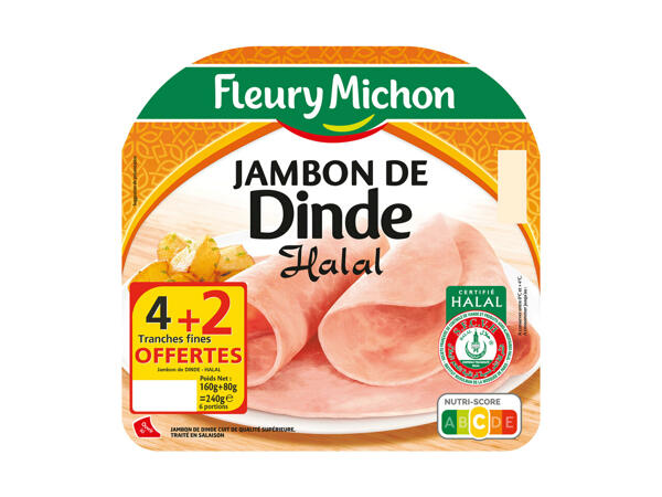 Fleury Michon jambon de dinde Halal