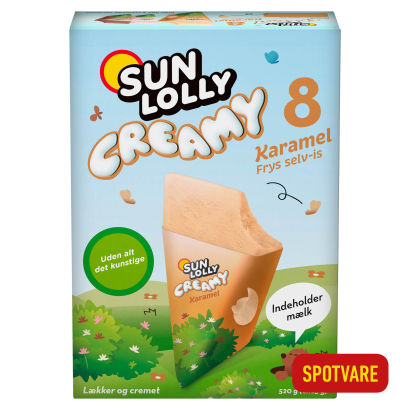 SUN LOLLY 
Creamy karamel