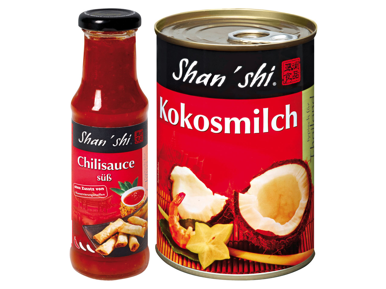 SHAN‘SHI Kokosmilch oder Chilisauce