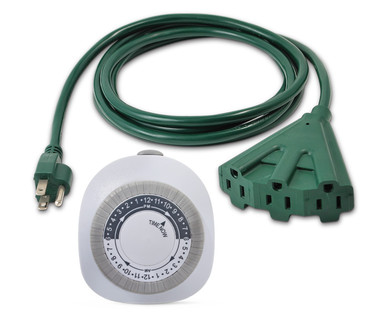 WORKZONE 24-Hour Mini Timer or Extension Cord