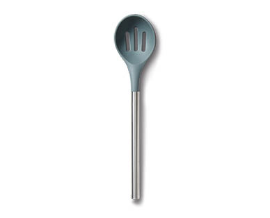 Stainless Steel and Silicone Slotted Spoon