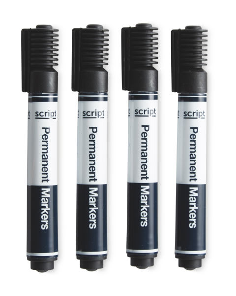 Black Markers 4 Pack