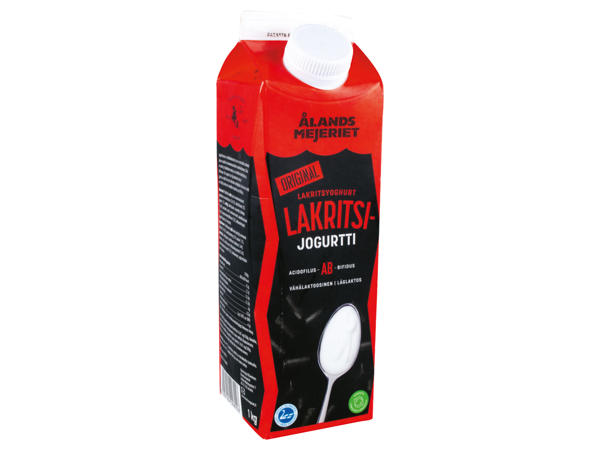 Ålands mejeriet Lakritsijogurtti
