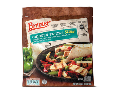 Bremer Chicken or Steak Fajita Skillet Meals