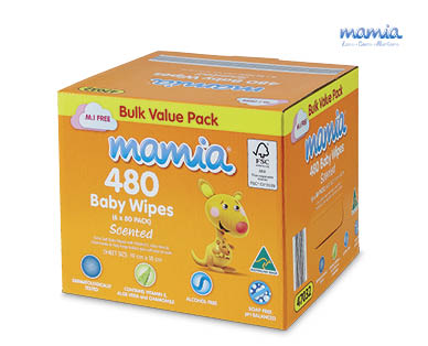 Baby Wipes 480pk Scented Or Fragrance Free