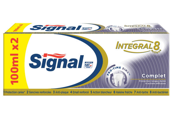 Signal Intégral dentifrice