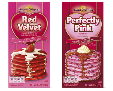 Aunt Maple's Red Velvet Pancake or Pink Chocolate Chip Mix