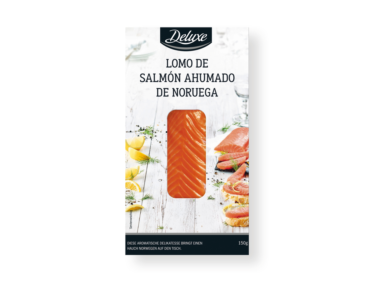 'Deluxe(R)' Lomo de salmón ahumado de Noruega