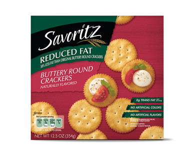 Savoritz Reduced Fat Round Cracker