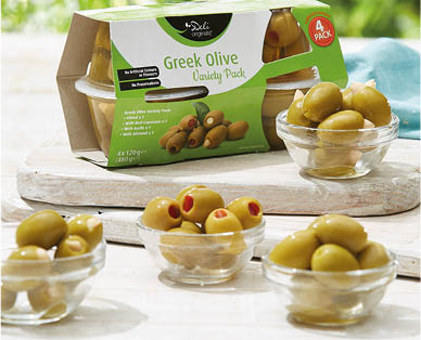 Greek Olive Variety Pack 4 x 120g