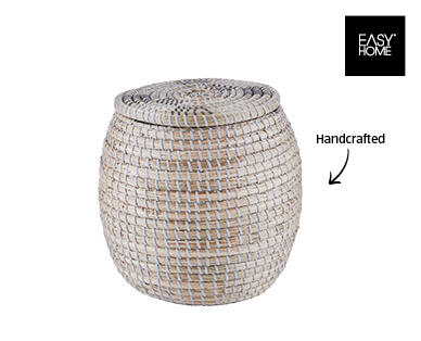 Decorative Silver Lining/Falcon Seagrass Baskets