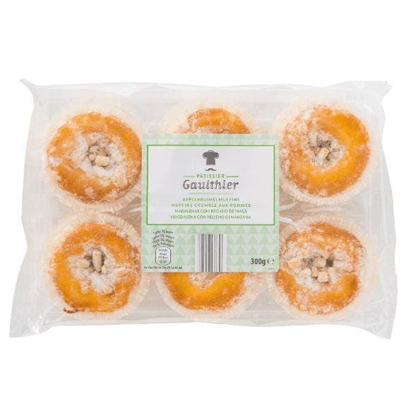 Muffins mit Apfelcrumble, 6 St.