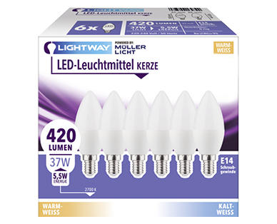 LIGHTWAY(R) LED-Leuchtmittel, 6er-Set
