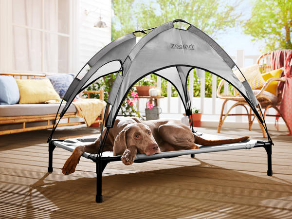 Dog Bed with Sun Shade