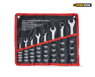 ASSORTED SPANNER SETS 8PC