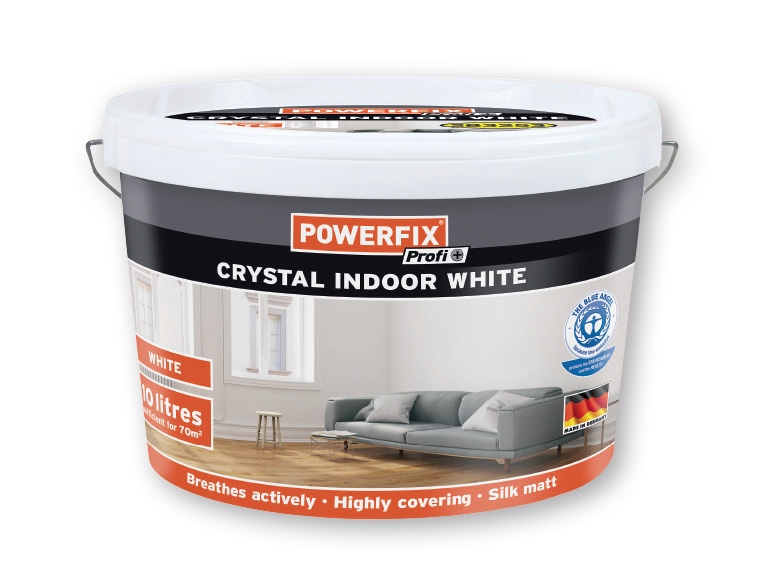 POWERFIX 10L Crystal Indoor White Paint
