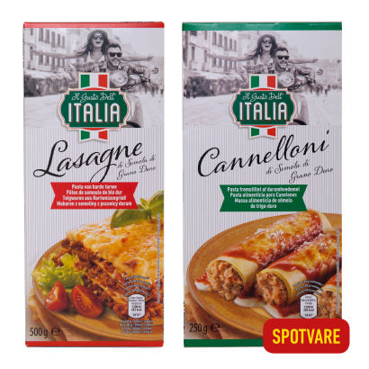 Cannelloni eller lasagne