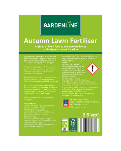 Gardenline Autumn Lawn Fertiliser