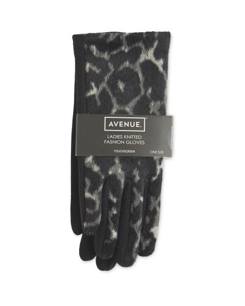 Avenue Ladies' Animal Print Gloves