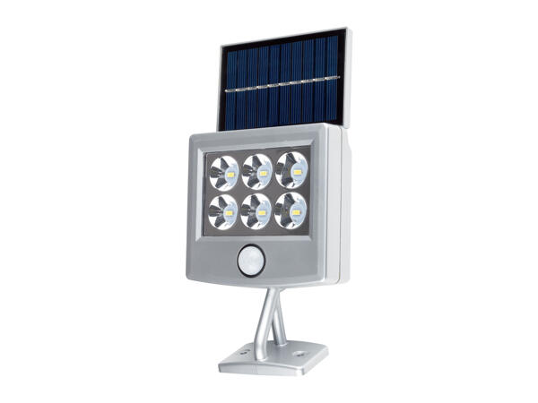 Faro LED ad energia solare, con sensore di movimento
