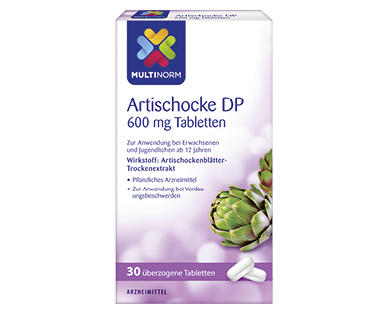 MULTINORM Artischocke DP 600 mg Tabletten²