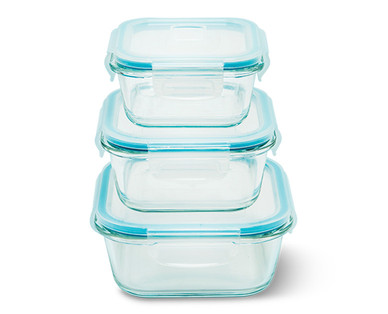Crofton 6-Piece Set of Glass Bowls With Snapping Lids