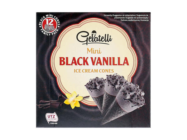 12 mini cônes Black Vanilla