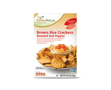 SimplyNature Brown Rice Square Crackers