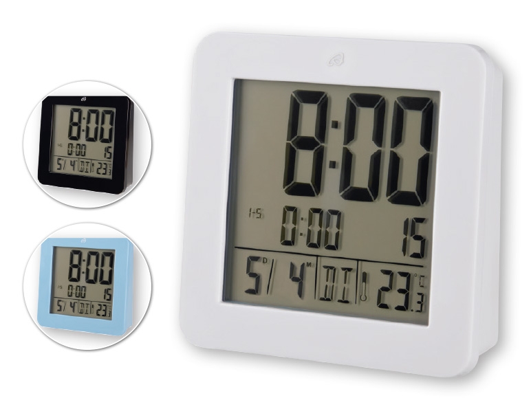 AURIOL(R) LCD Radio-Controlled Alarm Clock