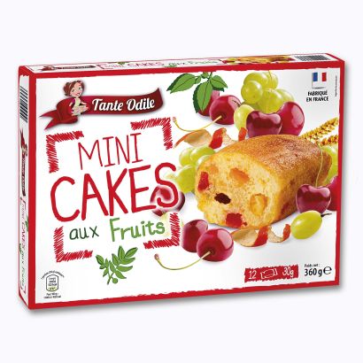 12 Mini cakes aux fruits