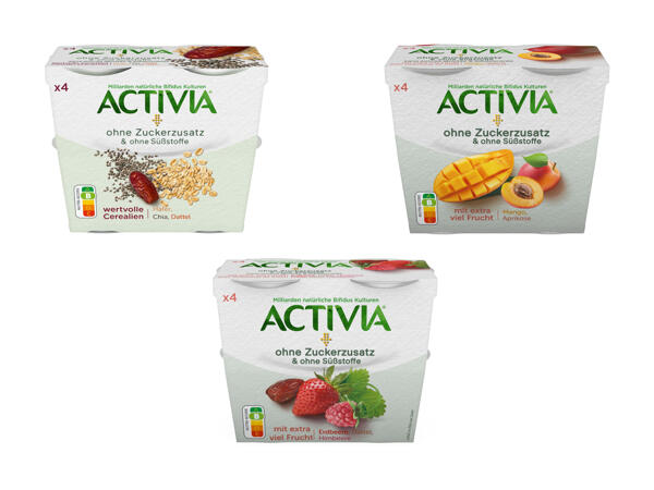 Danone Activia Joghurt ohne Zuckerzusatz