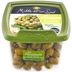 Olives vertes entières en persillade