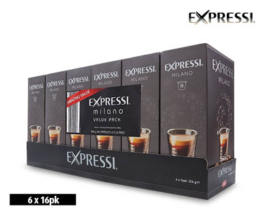 Expressi Milano Value Packs Coffee Capsules 6 x 16pk