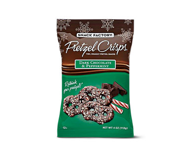 Snack Factory Dark Chocolate & Peppermint Pretzel Crisps