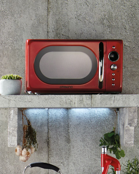 Ambiano Red Retro Microwave