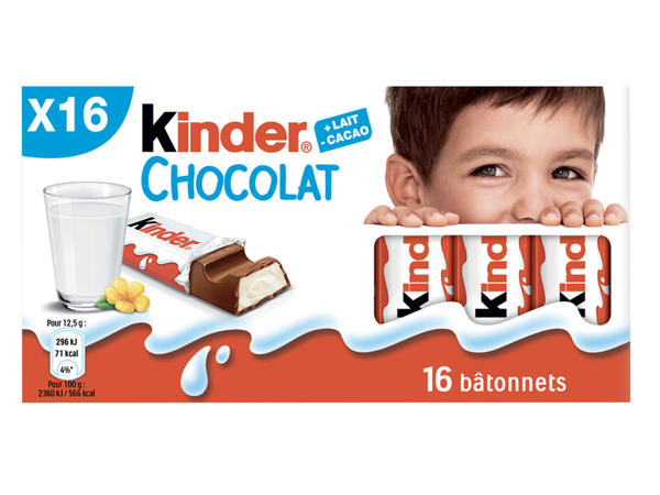 16 Kinder chocolat