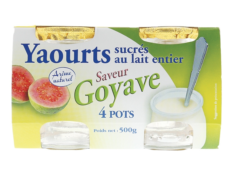 4 yaourts à la goyave