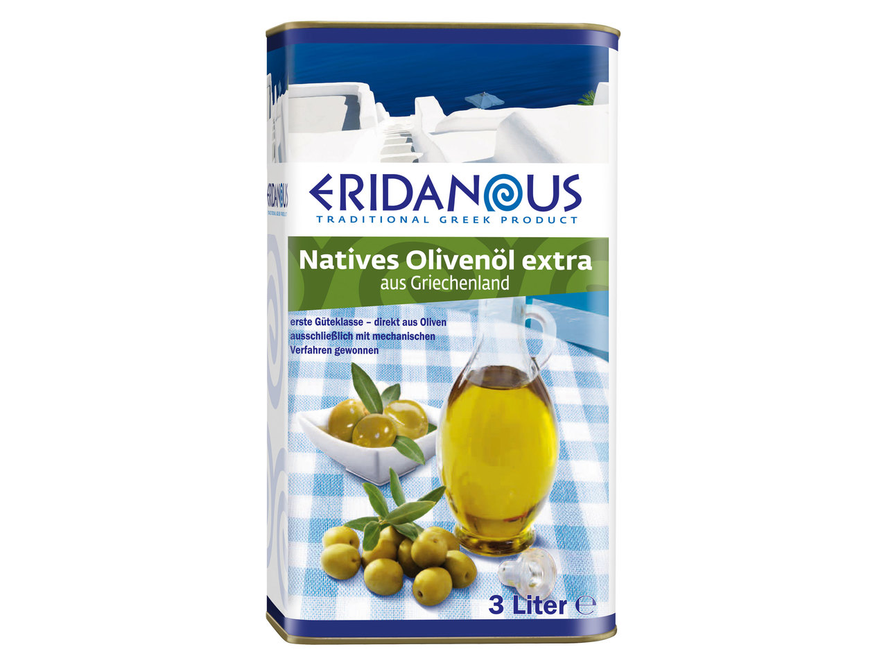 ERIDANOUS Natives Olivenöl extra 3 Liter
