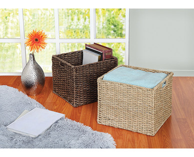 Easy Home Large Woven Crate