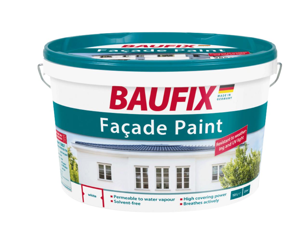 BAUFIX 10L White Facade Paint