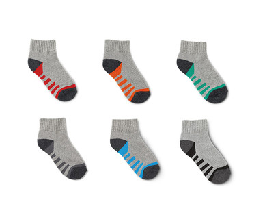 Lily & Dan Boys' 6-Pair No-Show, Ankle or Crew Socks