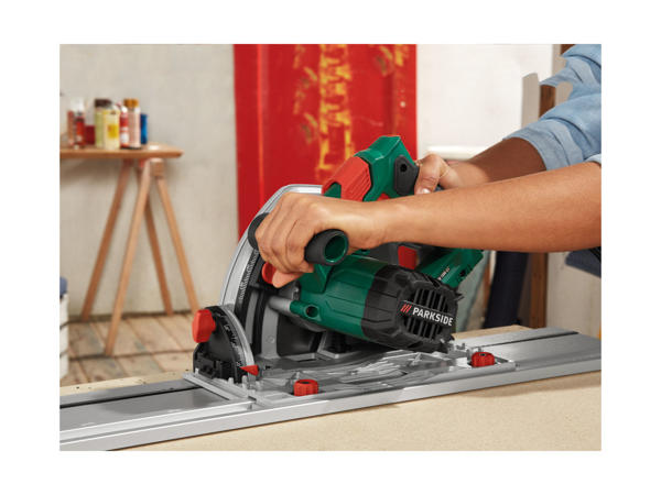 Parkside 1200W Plunge Saw with Guide Rail1