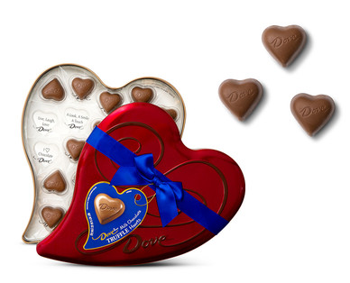 Dove Milk Chocolate Truffles Heart Tin