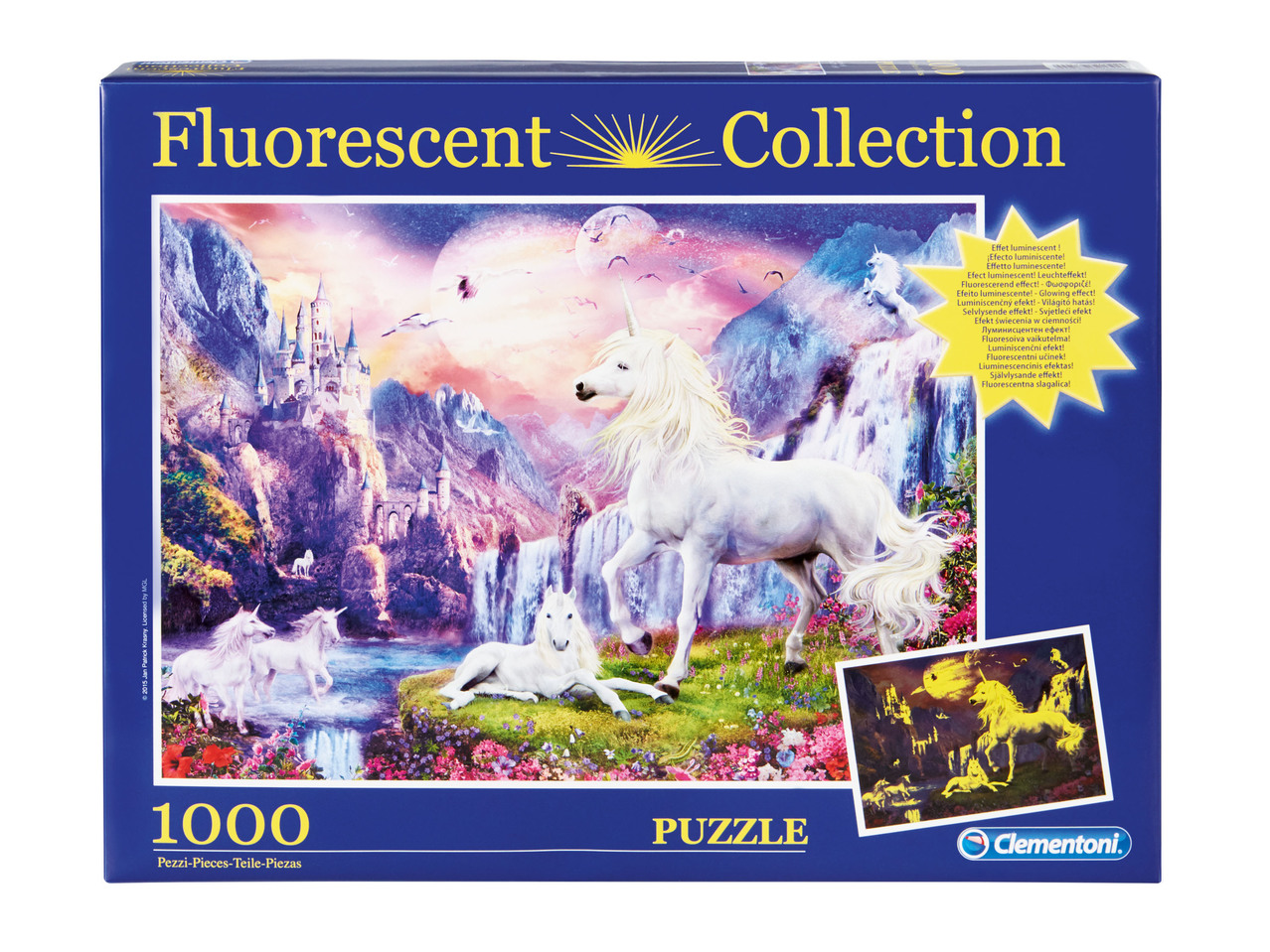 Puzzle 3D o fluorescente, 1000 pezzi