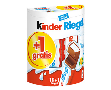 Ferrero 10 Kinder(R) Riegel + 1 Riegel gratis