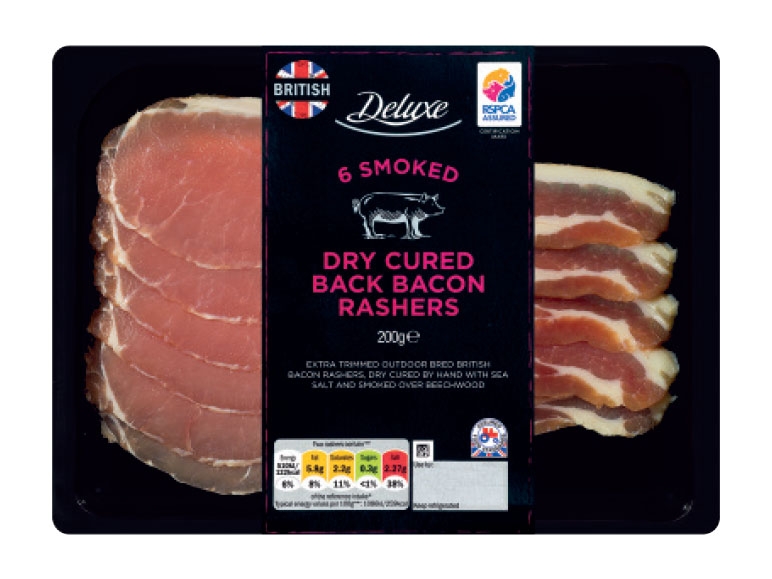 Deluxe 6 Smoked Dry Cured Back Bacon Rashers