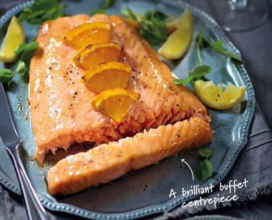 Specially Selected Side of Salmon with Honey and Maple Glaze